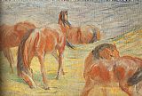 Grazing Horses I by Franz Marc